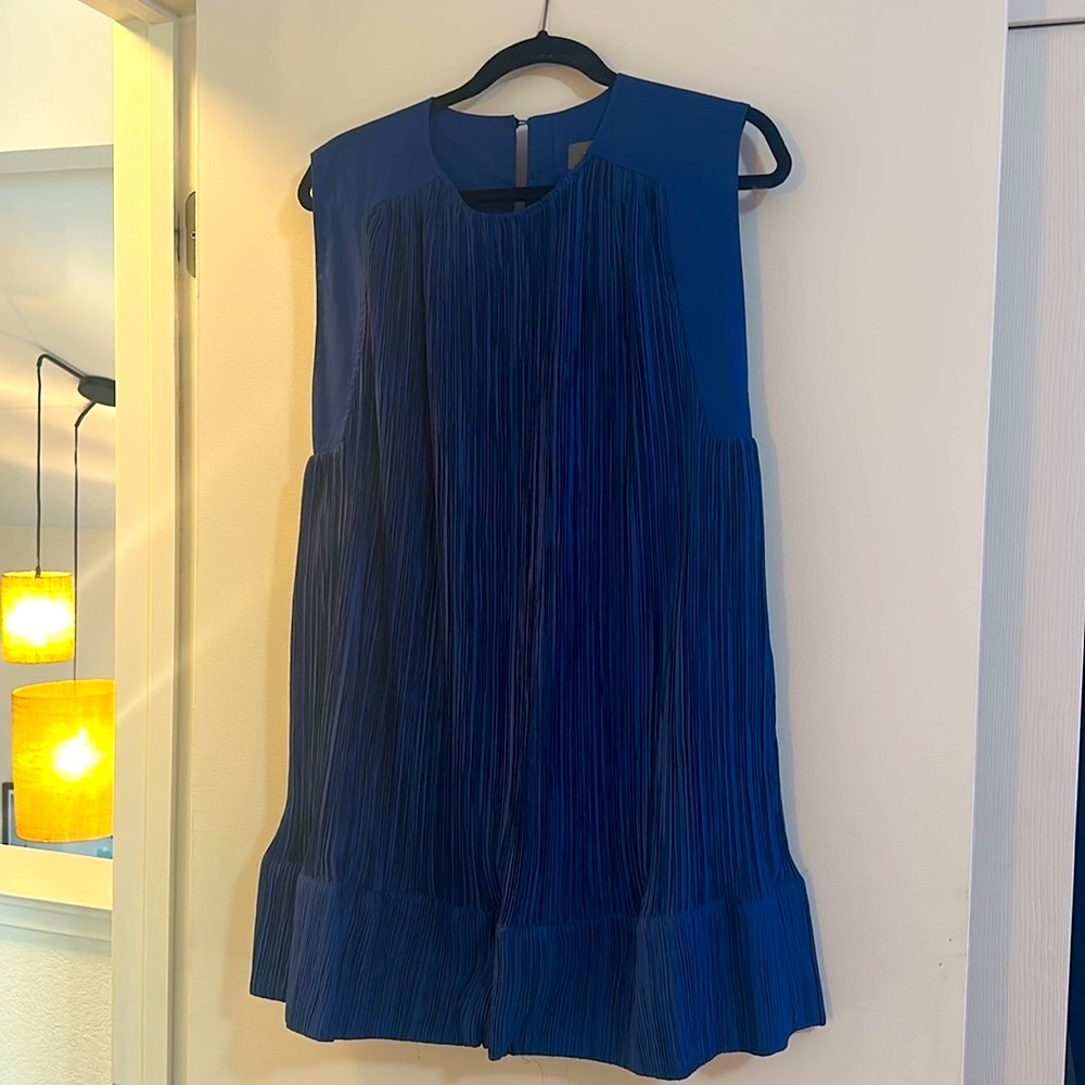 Anthropologie Royal Blue Sleeveless Mini Shift Dress - NEVER WORN